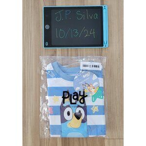 Unopened, NIB Little Sleepies BLUEY PLAY CREWNECK SWEATSHIRT Bamboo) 3T
